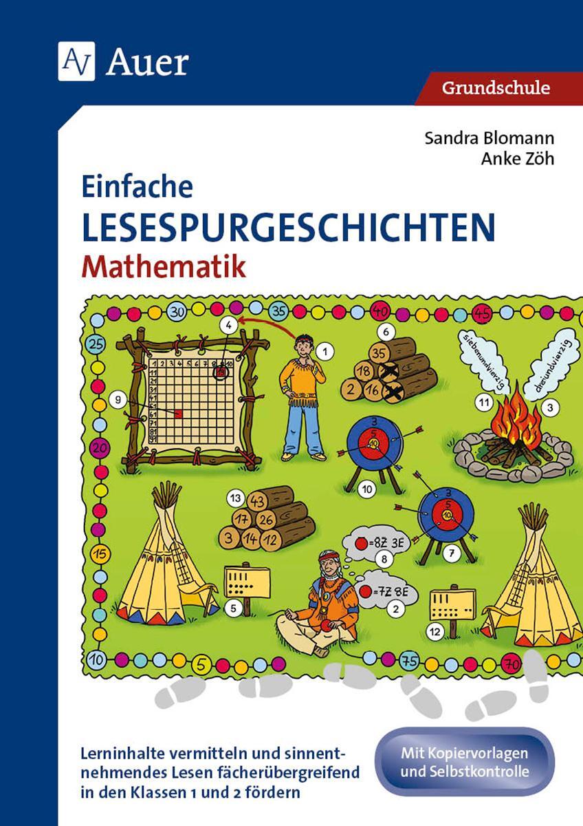 Cover: 9783403082781 | Einfache Lesespurgeschichten Mathematik 1/2 | Sandra Blomann (u. a.)