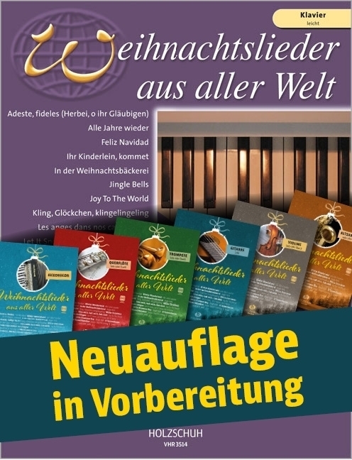 Cover: 9783920470795 | Weihnachtslieder aus aller Welt - Klavier leicht | Uwe Sieblitz
