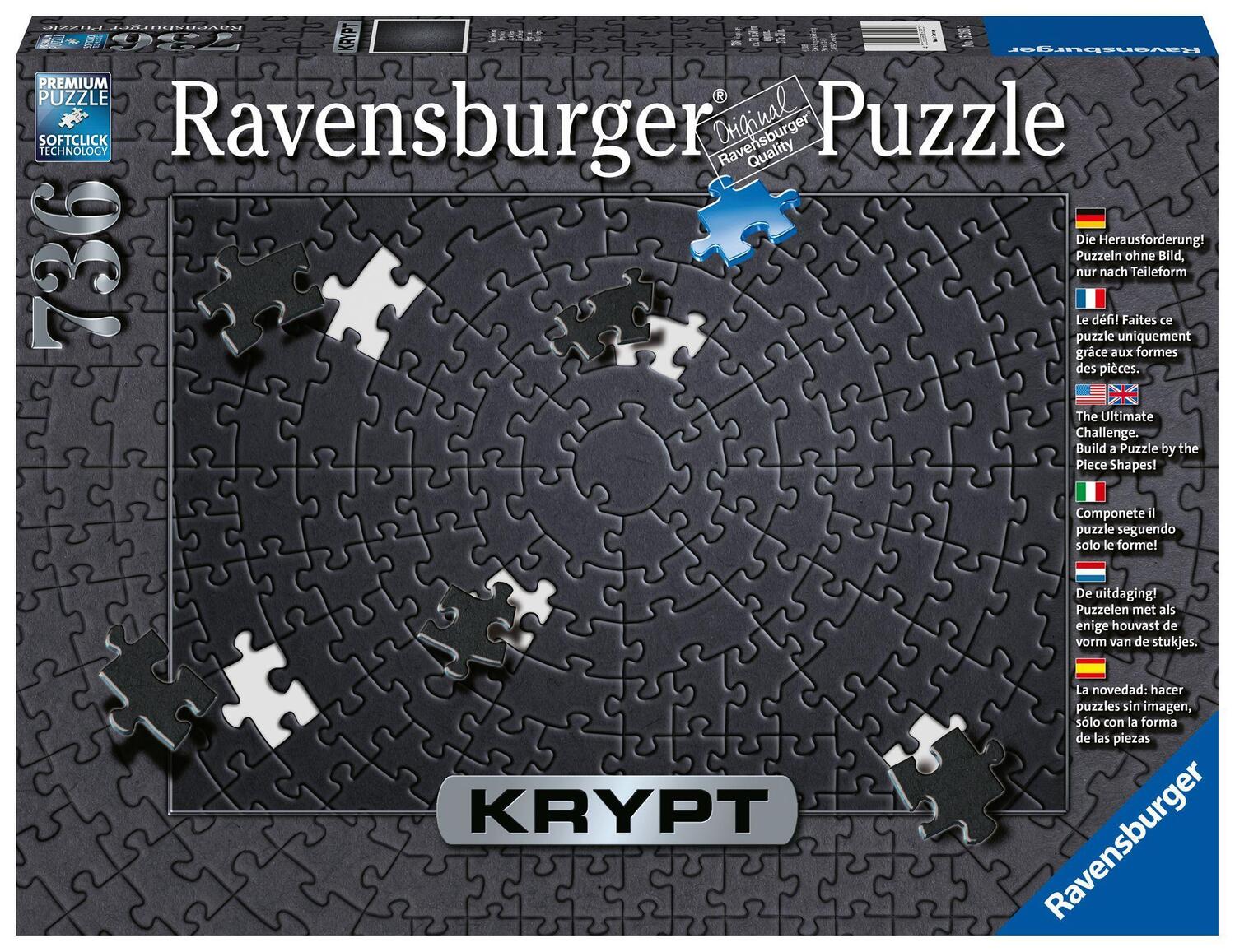 Cover: 4005556152605 | Krypt Black. Puzzle Puzzle 736 Teile | Spiel | Deutsch | 2019