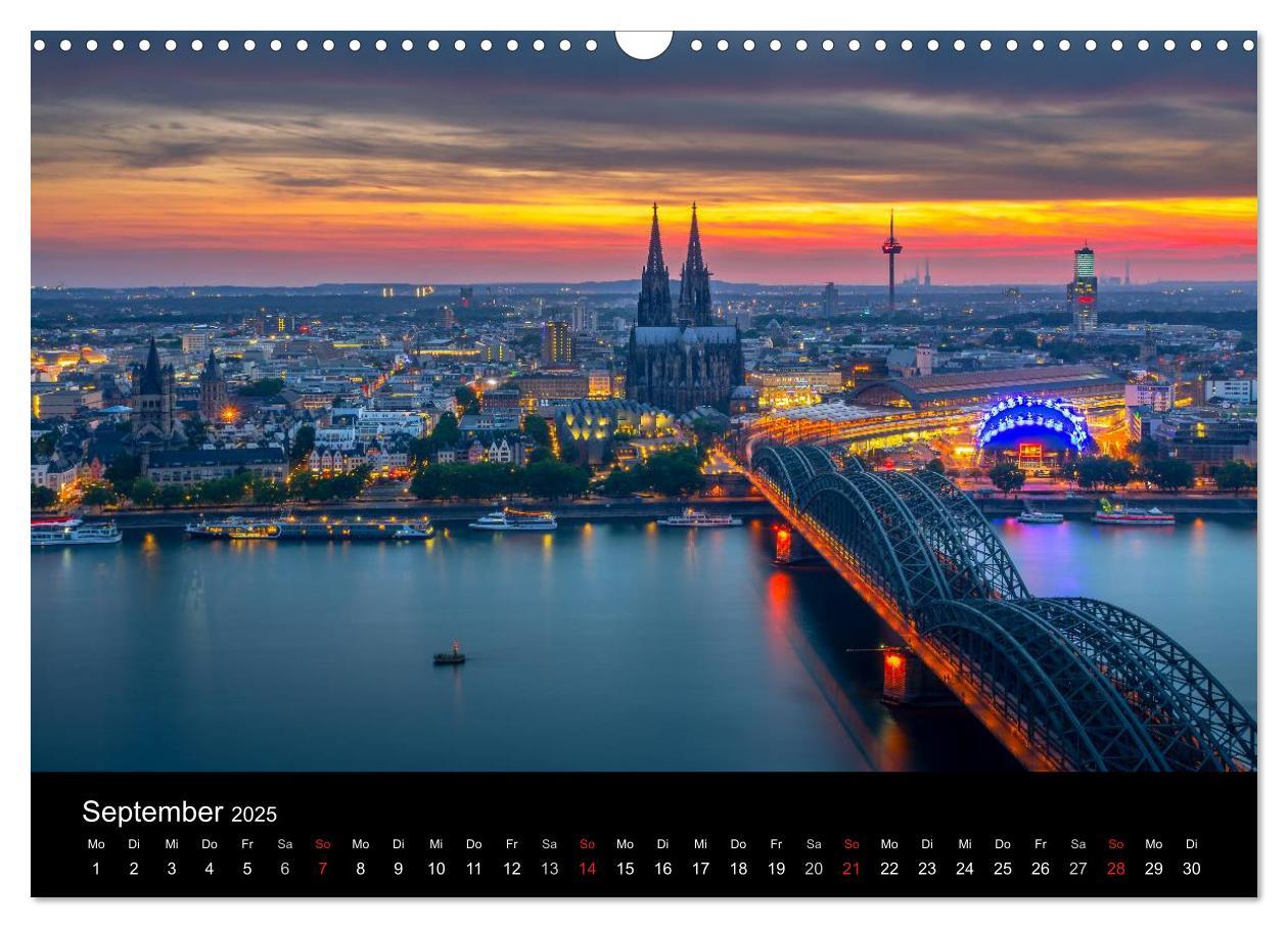 Bild: 9783435576876 | Köln Impressionen bei Nacht (Wandkalender 2025 DIN A3 quer),...