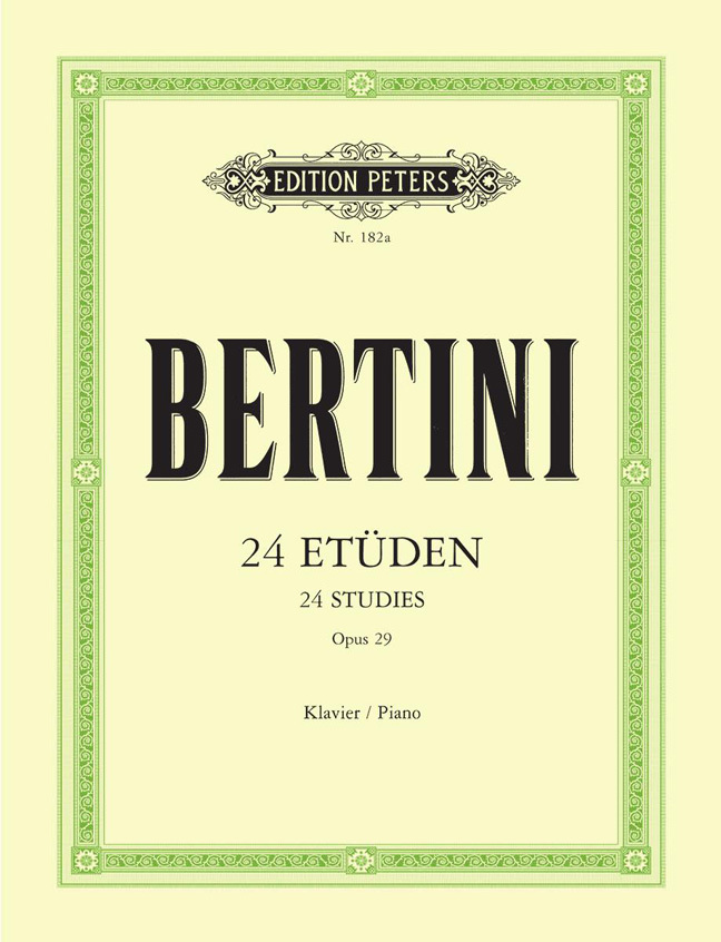 Cover: 9790014002473 | 24 Etudes Opus 29 | Henri Bertini | Buch | Edition Peters