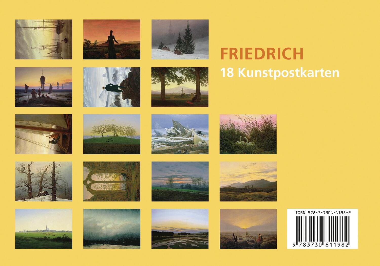 Bild: 9783730611982 | Postkarten-Set Caspar David Friedrich | 18 Kunstpostkarten | Friedrich