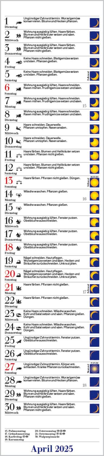 Bild: 9783731876274 | Mond-Langplaner 2025 | Verlag Korsch | Kalender | 13 S. | Deutsch