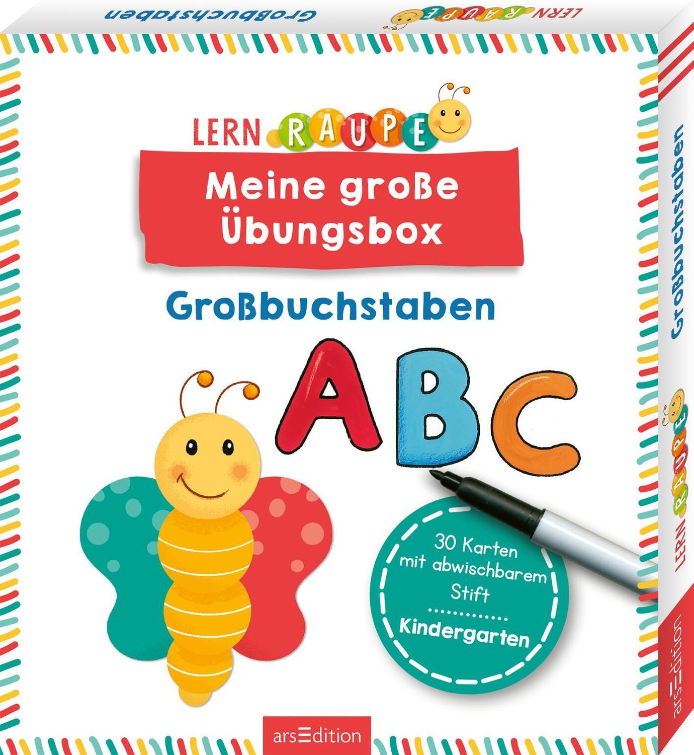 Cover: 9783845852096 | Lernraupe - Meine große Übungsbox Großbuchstaben | Taschenbuch | 30 S.