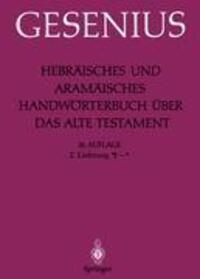 Cover: 9783540580485 | Hebräisches und Aramäisches Handwörterbuch über das Alte Testament