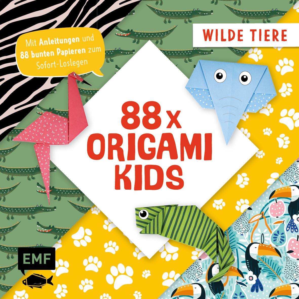 Cover: 9783745915792 | 88 x Origami Kids - Wilde Tiere | Thade Precht | Taschenbuch | 208 S.