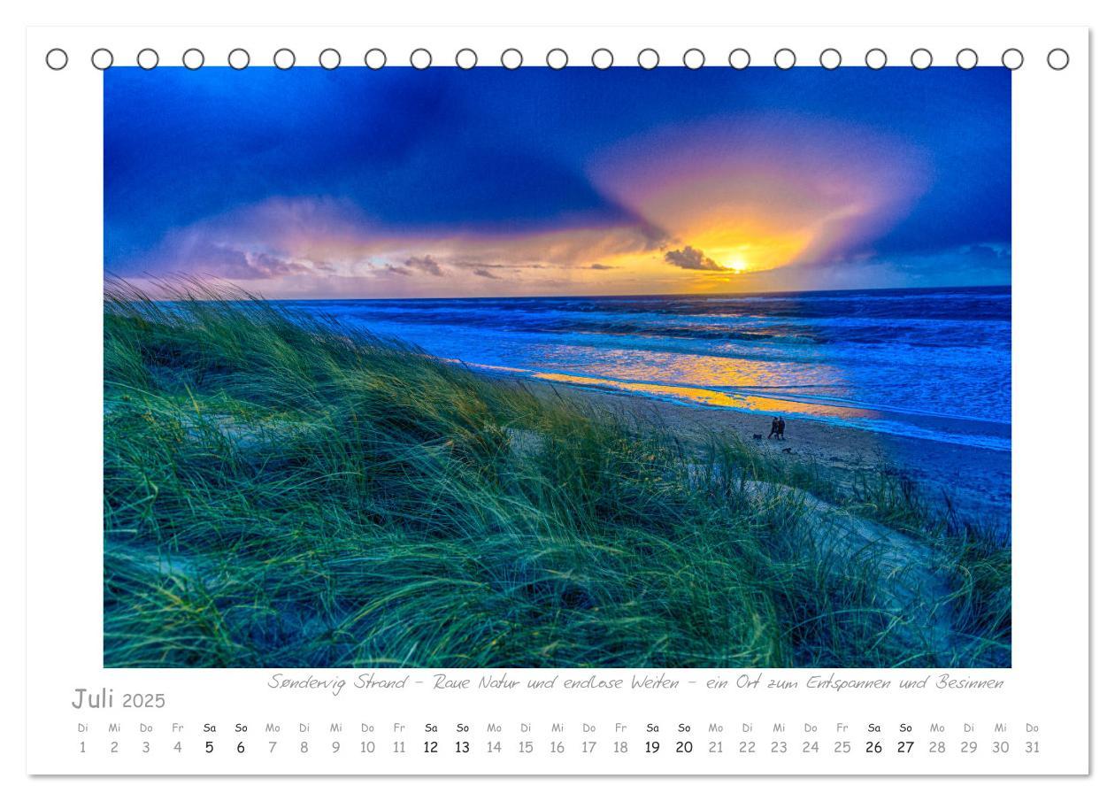 Bild: 9783435250134 | Sehnsucht Westjütland (Tischkalender 2025 DIN A5 quer), CALVENDO...