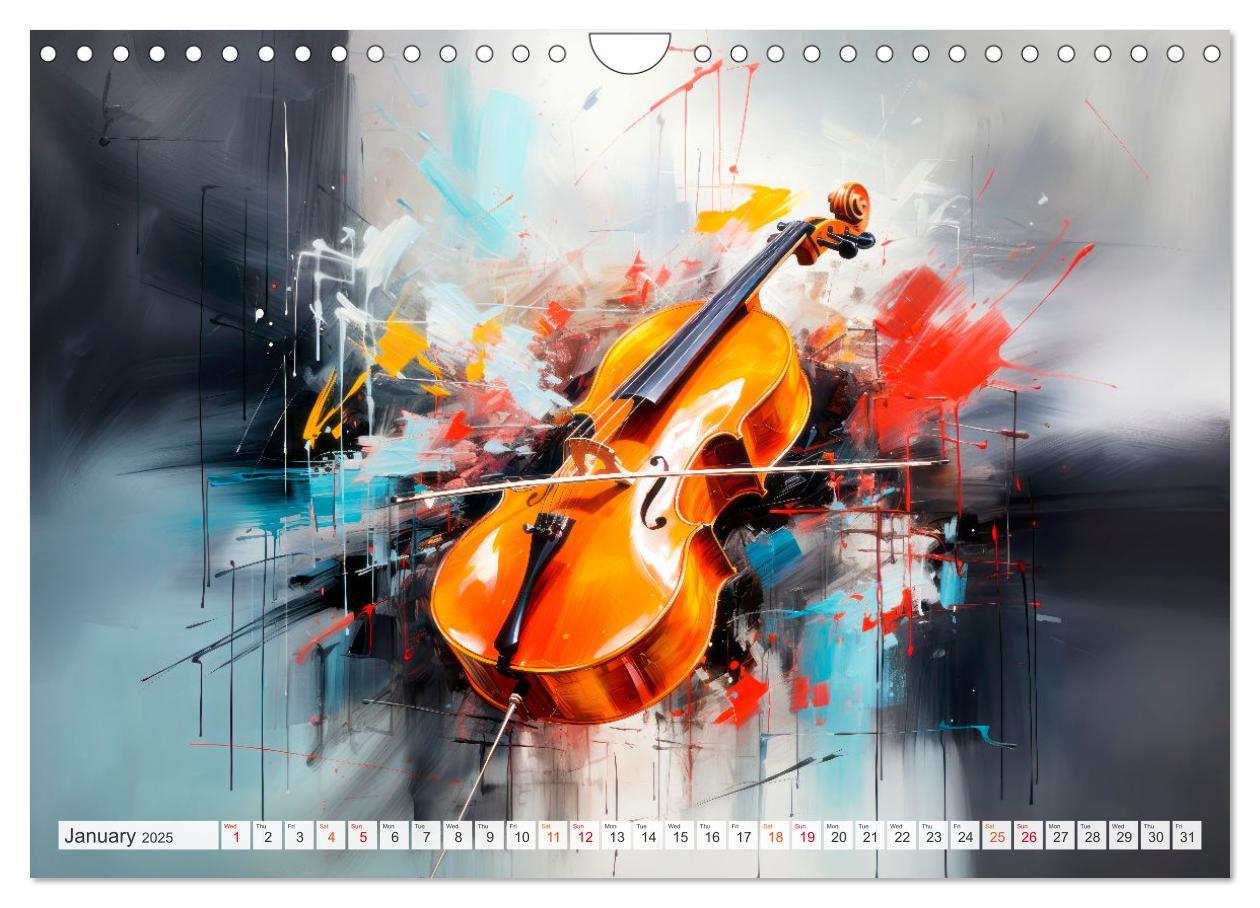 Bild: 9781325999873 | Musical Instruments CHARMING MODERN PRESENTATION (Wall Calendar...