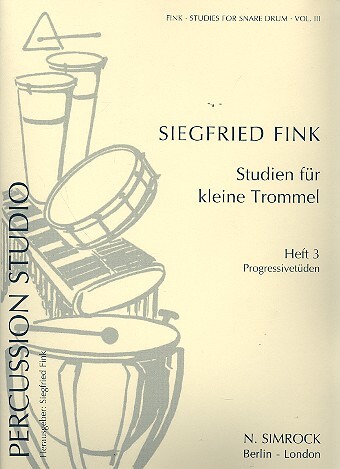 Cover: 9790221101310 | Studies for Snare Drum Vol. 3 | Siegfried Fink | Buch