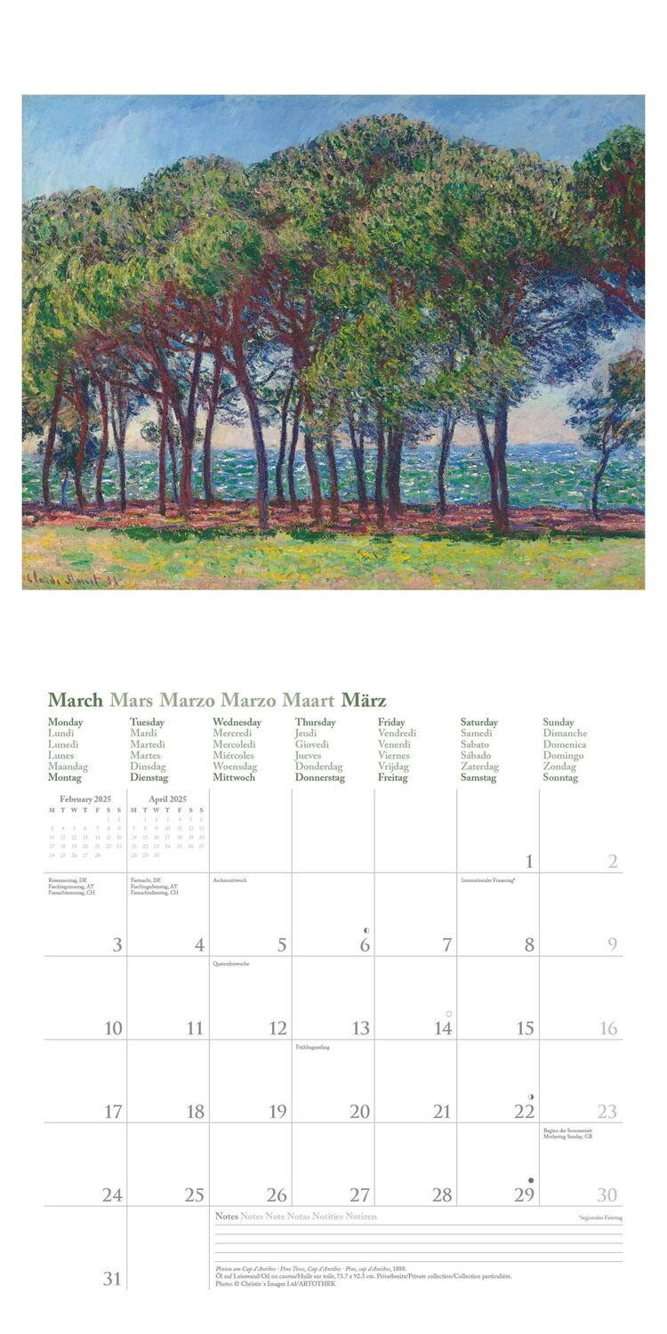 Bild: 4002725987952 | Claude Monet 2025 - Wand-Kalender - Broschüren-Kalender - 30x30 -...