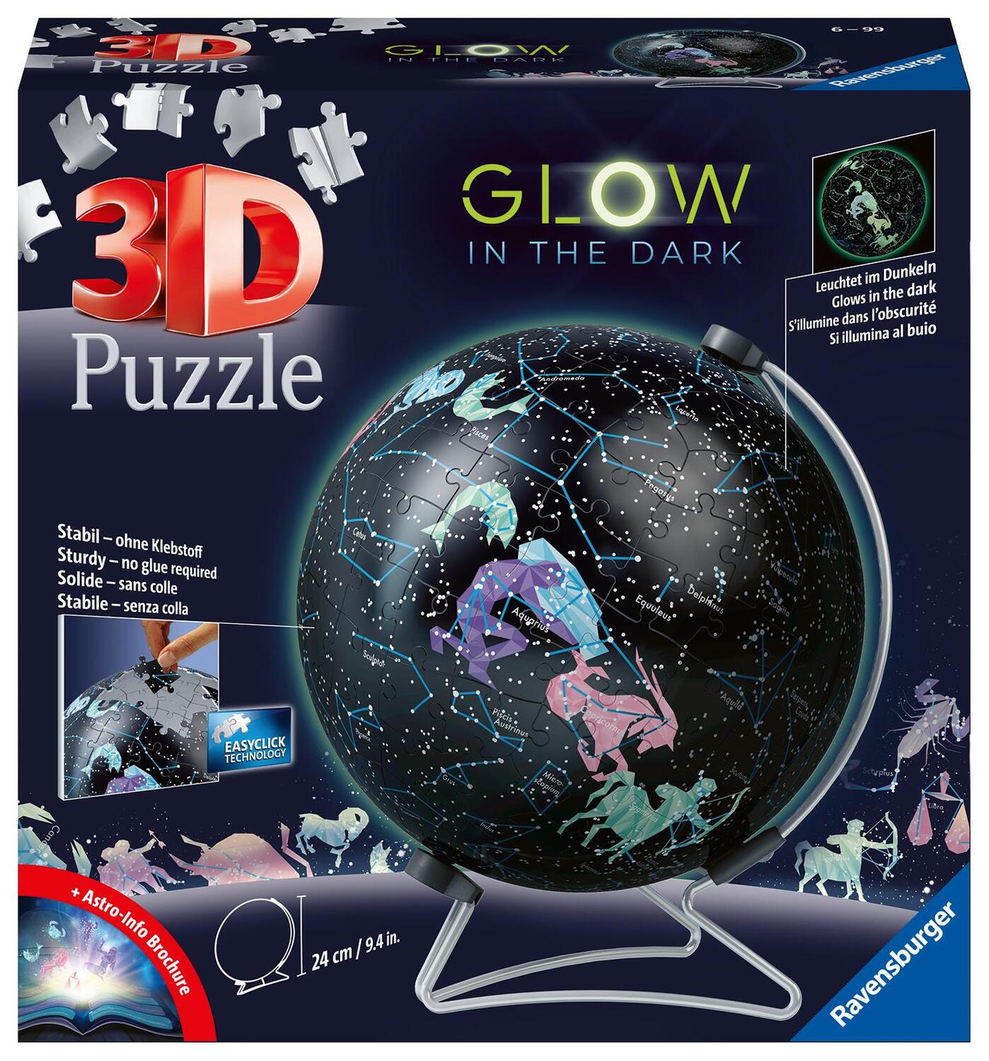 Cover: 4005556115440 | Ravensburger 3D Puzzle 11544 - Glow In The Dark Sternenglobus - 190...