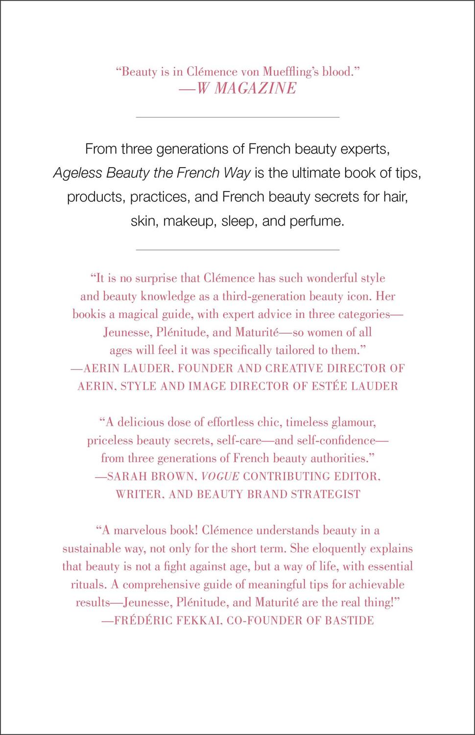 Rückseite: 9781250151605 | Ageless Beauty the French Way | Clemence von Mueffling | Buch | 2018