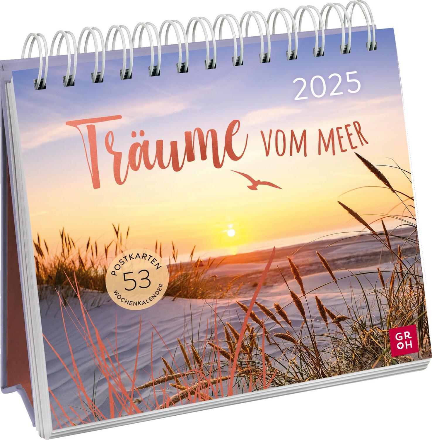 Cover: 4036442012307 | Postkartenkalender 2025: Träume vom Meer | Groh Verlag | Kalender