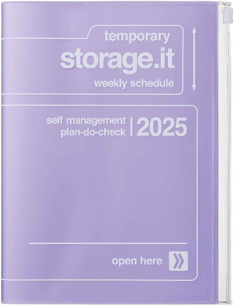 Cover: 4550045127843 | MARK'S 2024/2025 Taschenkalender A5 vertikal, Storage it, Purple | Inc