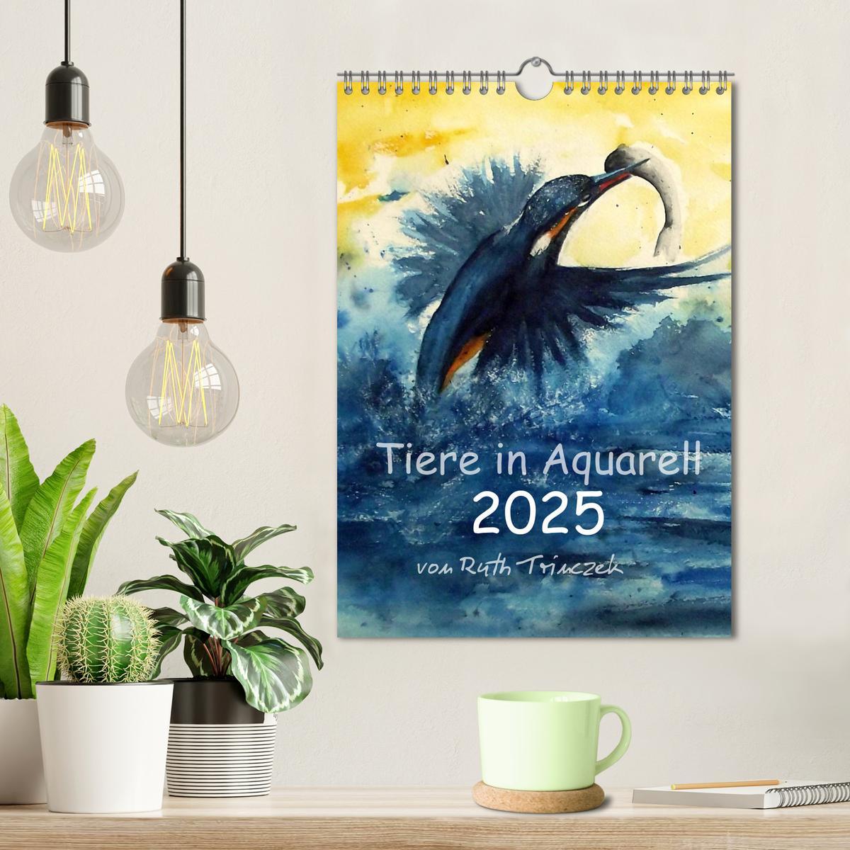 Bild: 9783435992652 | Tiere in Aquarell 2025 - von Ruth Trinczek (Wandkalender 2025 DIN...