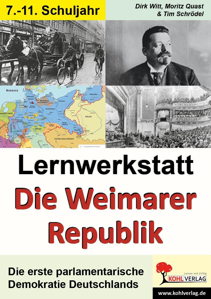 Cover: 9783866328518 | Lernwerkstatt "Die Weimarer Republik" | Taschenbuch | Lernwerkstatt