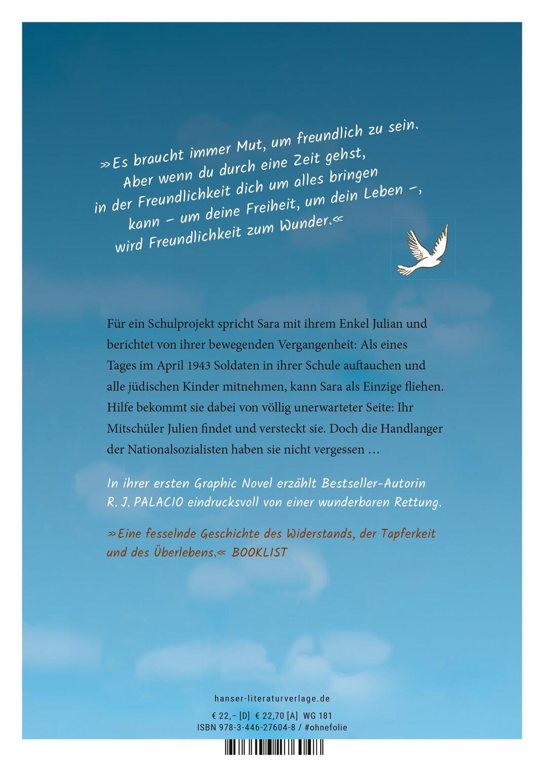 Bild: 9783446276048 | White Bird - Wie ein Vogel (Graphic Novel) | R.J. Palacio | Buch