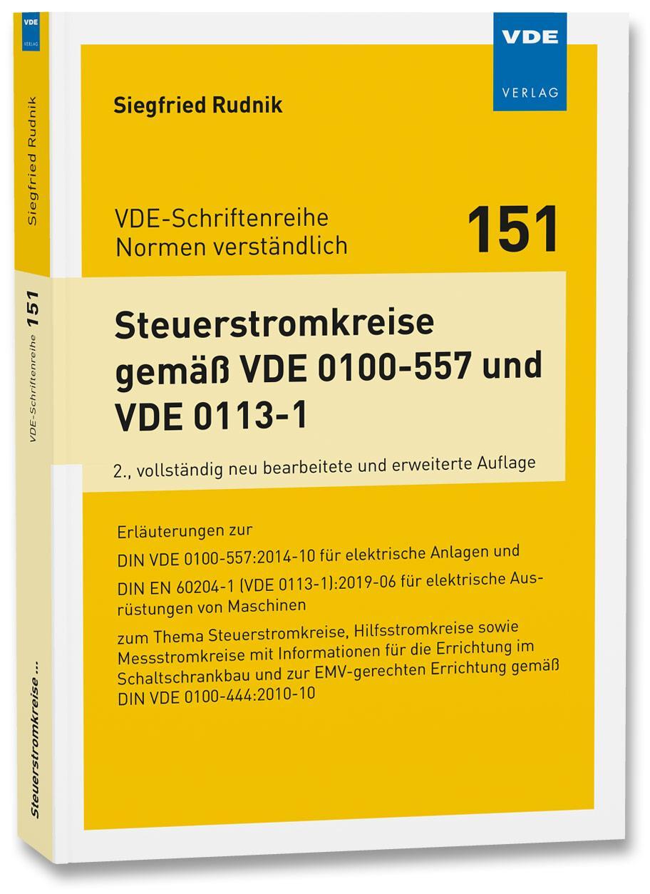 Cover: 9783800755097 | Steuerstromkreise gemäß VDE 0100-557 und VDE 0113-1 | Siegfried Rudnik