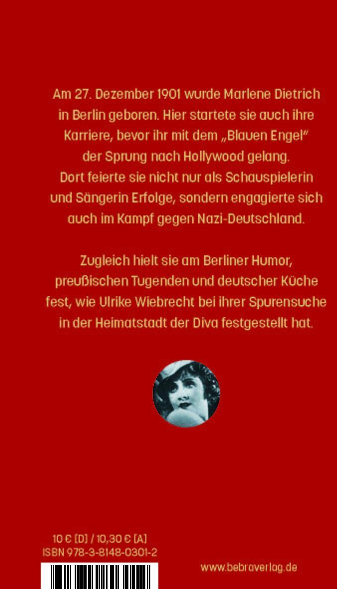 Rückseite: 9783814803012 | Marlene Dietrich in Berlin | Ulrike Wiebrecht | Buch | BeBra MINI