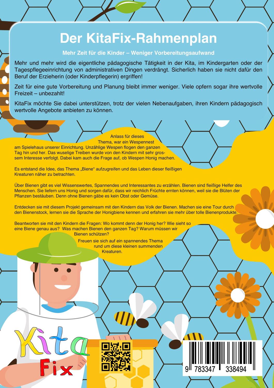 Rückseite: 9783347338494 | KitaFix-Rahmenplan "Das Leben der Honigbiene" | Sandra Plha | Buch