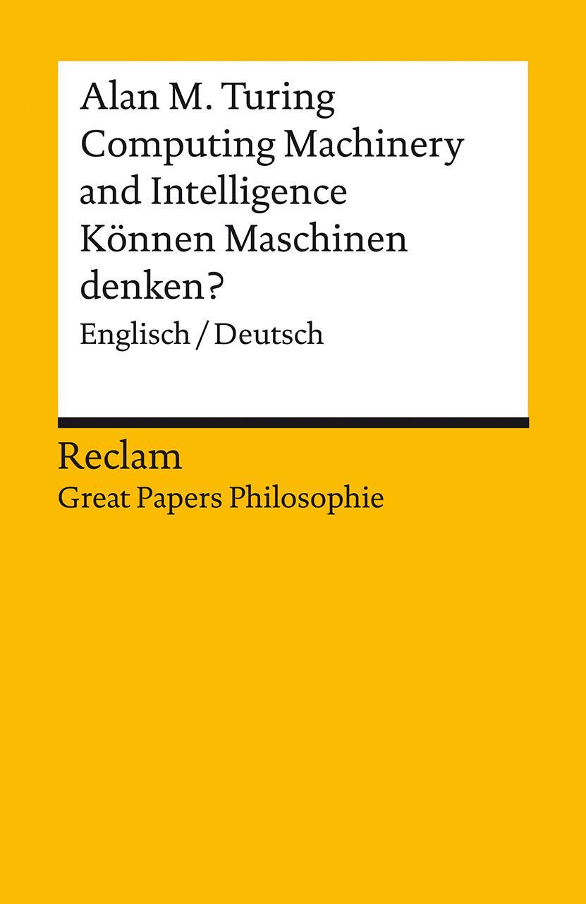 Cover: 9783150144640 | Computing Machinery and Intelligence / Können Maschinen denken? | Buch