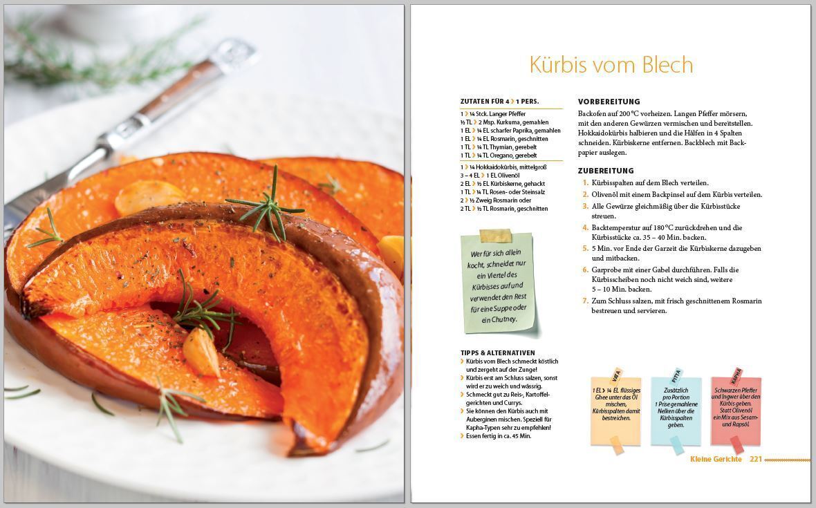 Bild: 9783868261394 | Europäische Ayurvedaküche | Grundlagen - Typentest - Rezepte | Rhyner