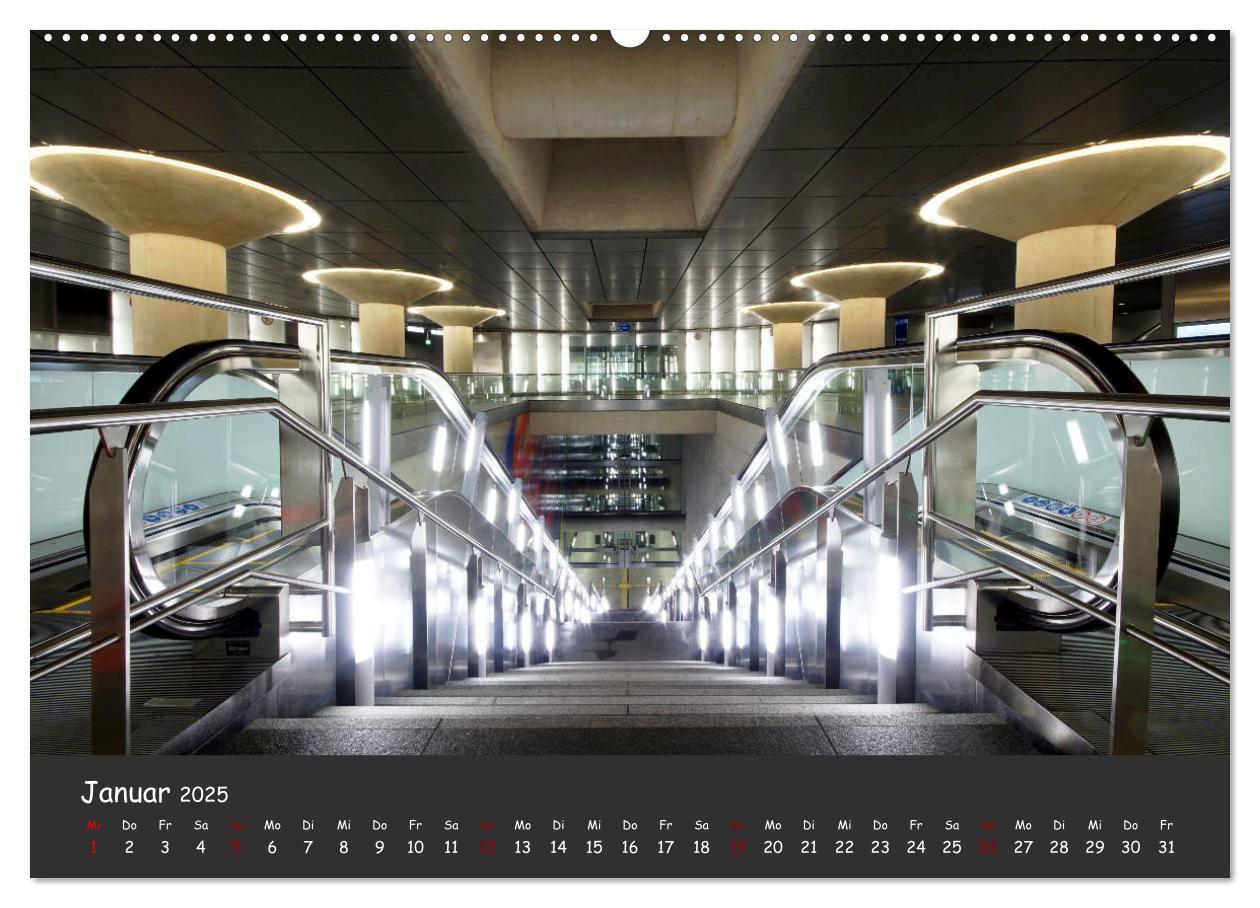 Bild: 9783435317141 | U-Bahn-Stationen des Westens (Wandkalender 2025 DIN A2 quer),...