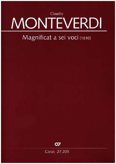 Cover: 9790007164317 | Magnificat a sei voci, Partitur | Claudio Monteverdi | Partitur | 2014