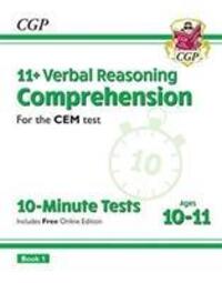 Cover: 9781789081909 | 11+ CEM 10-Minute Tests: Comprehension - Ages 10-11 Book 1 (with...