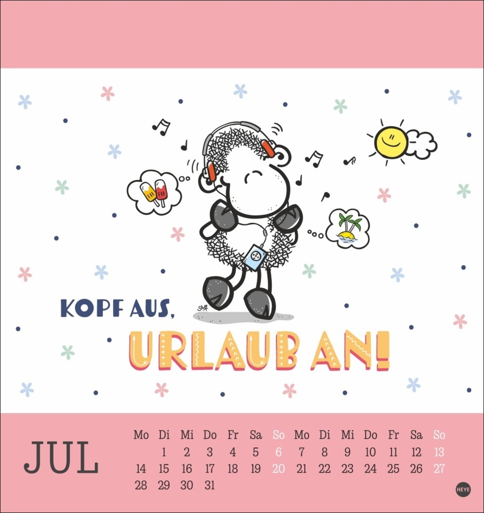 Bild: 9783756406968 | sheepworld Postkartenkalender 2025 | Kalender | Spiralbindung | 13 S.