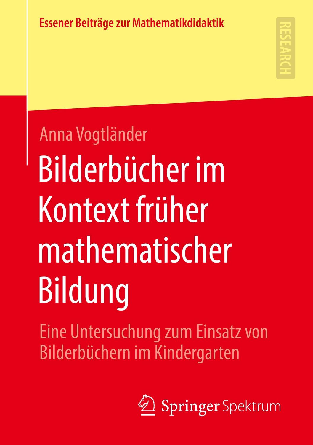 Cover: 9783658295516 | Bilderbücher im Kontext früher mathematischer Bildung | Vogtländer
