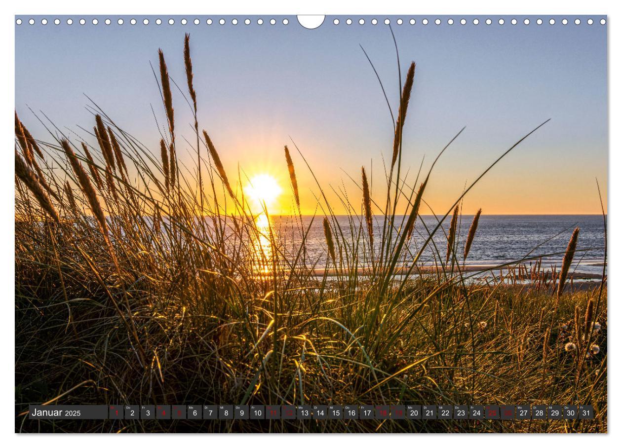 Bild: 9783383941856 | Sylt im Abendlicht (Wandkalender 2025 DIN A3 quer), CALVENDO...