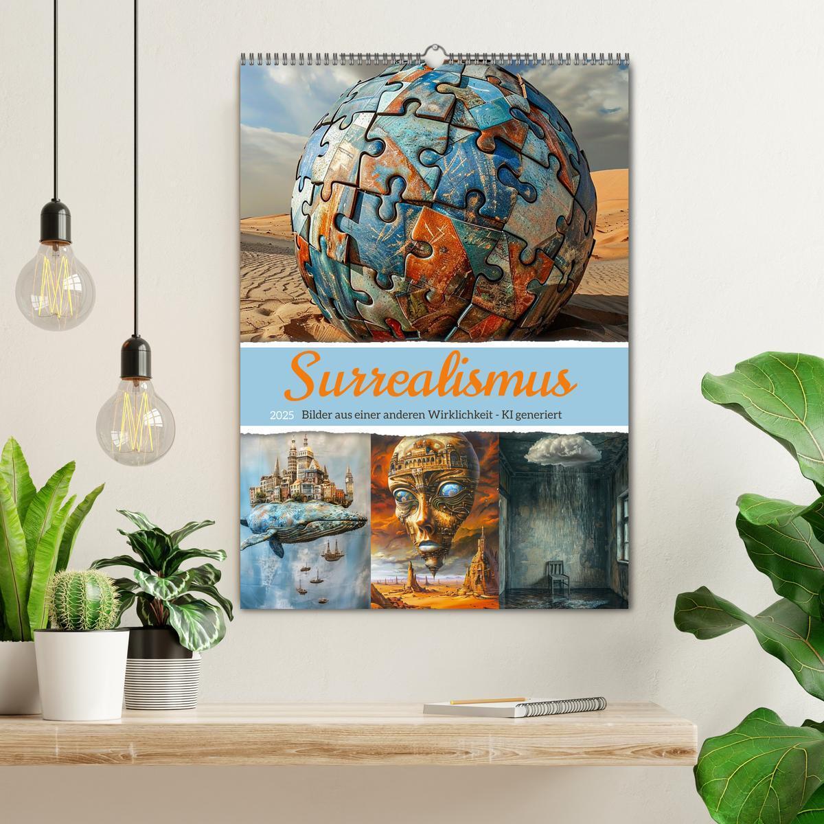 Bild: 9783457129753 | Surrealismus (Wandkalender 2025 DIN A2 hoch), CALVENDO Monatskalender