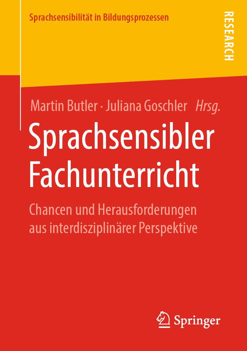 Cover: 9783658271671 | Sprachsensibler Fachunterricht | Juliana Goschler (u. a.) | Buch | xvi