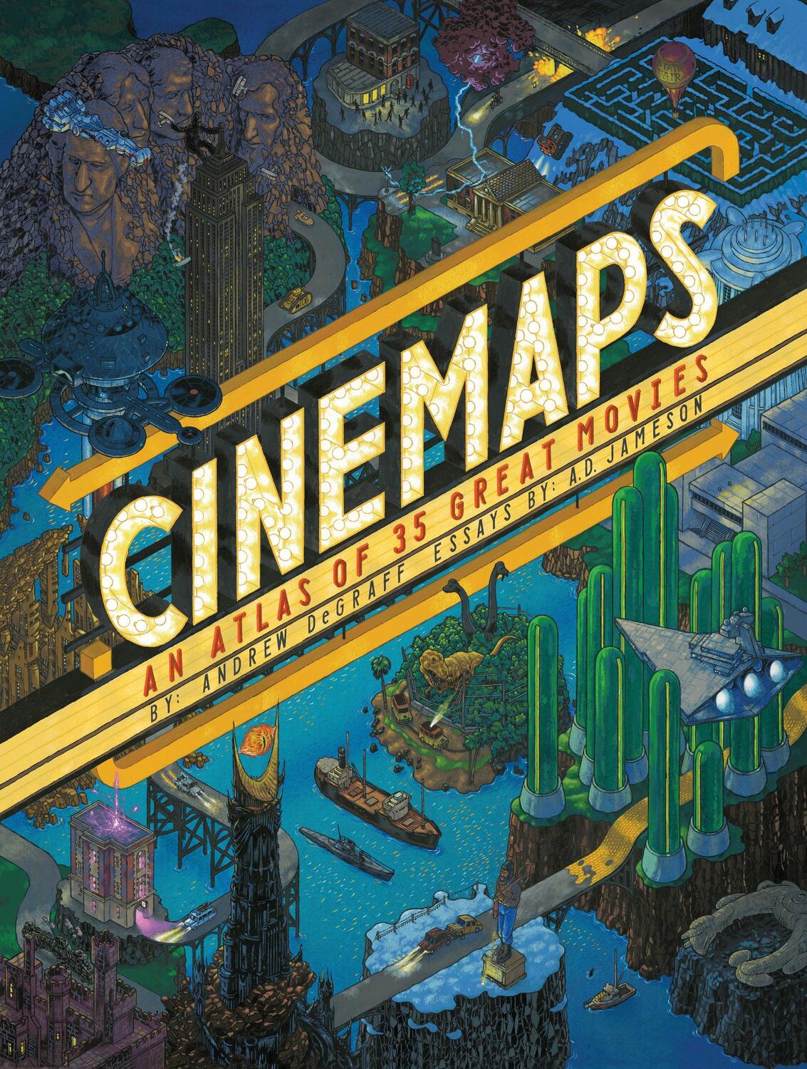Cover: 9781594749896 | Cinemaps: An Atlas of 35 Great Movies | Andrew Degraff (u. a.) | Buch