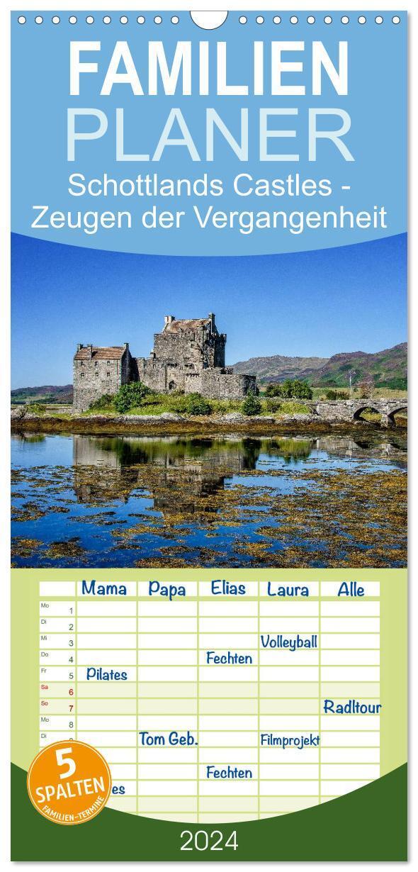 Cover: 9783675829268 | Familienplaner 2024 - Schottlands Castles - Zeugen der...