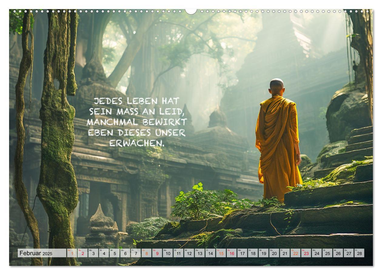 Bild: 9783383775086 | Buddhistische Sprüche (Wandkalender 2025 DIN A2 quer), CALVENDO...