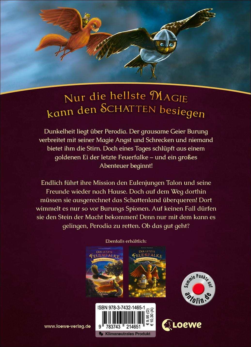 Rückseite: 9783743214651 | Der letzte Feuerfalke und das Schattenland (Band 5) | Katrina Charman