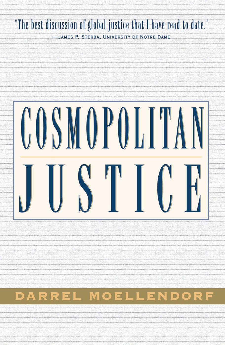 Cover: 9780813365565 | Cosmopolitan Justice | Darrel Moellendorf | Taschenbuch | Englisch