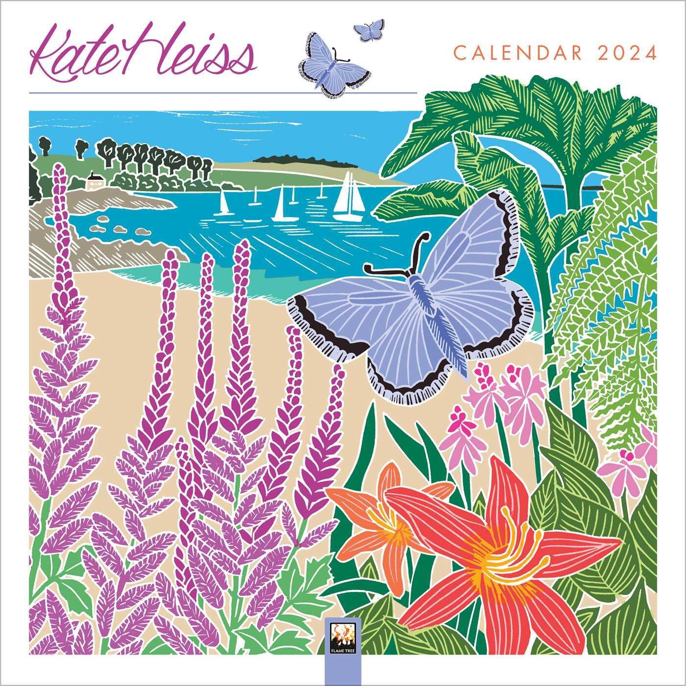 Cover: 9781804174081 | Kate Heiss Wall Calendar 2024 (Art Calendar) | Tree Flame | Kalender
