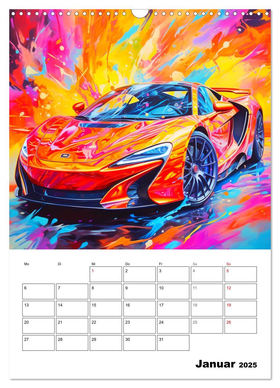 Bild: 9783435863266 | Sportauto Paintings (Wandkalender 2025 DIN A3 hoch), CALVENDO...