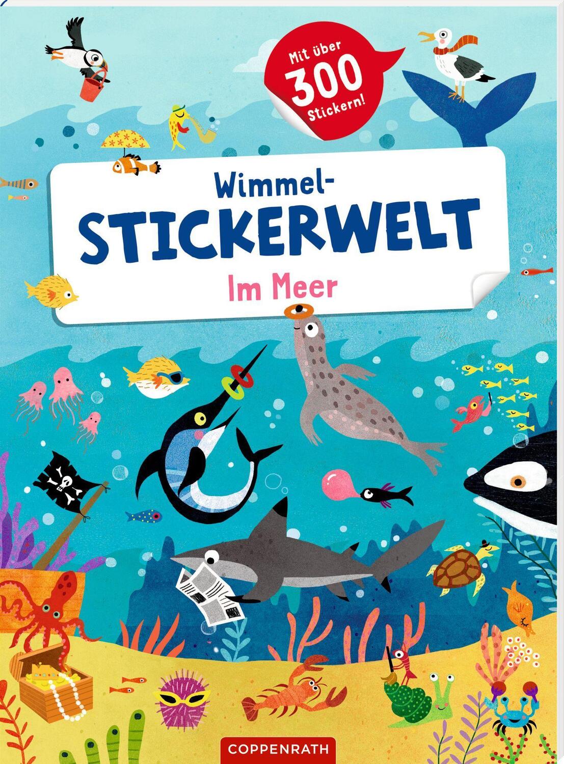 Cover: 9783649672128 | Wimmel-Stickerwelt - Im Meer | Mit über 300 Stickern | Taschenbuch
