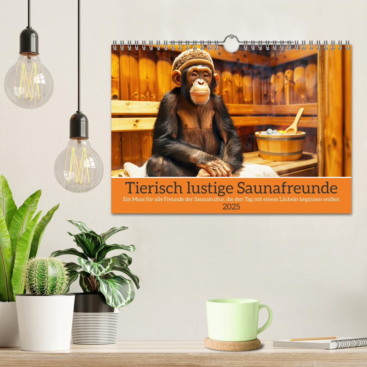 Bild: 9783457168141 | Tierisch lustige Saunafreunde (Wandkalender 2025 DIN A4 quer),...