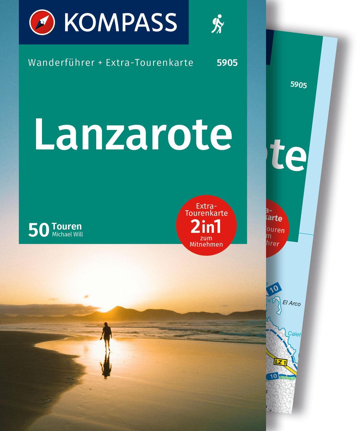 Cover: 9783991542162 | KOMPASS Wanderführer Lanzarote, 50 Touren mit Extra-Tourenkarte | Will