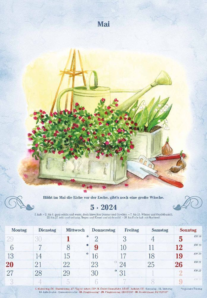 Bild: 4251732334819 | 100-jähriger Kalender 2024 - Bildkalender 23,7x34 cm - mit...