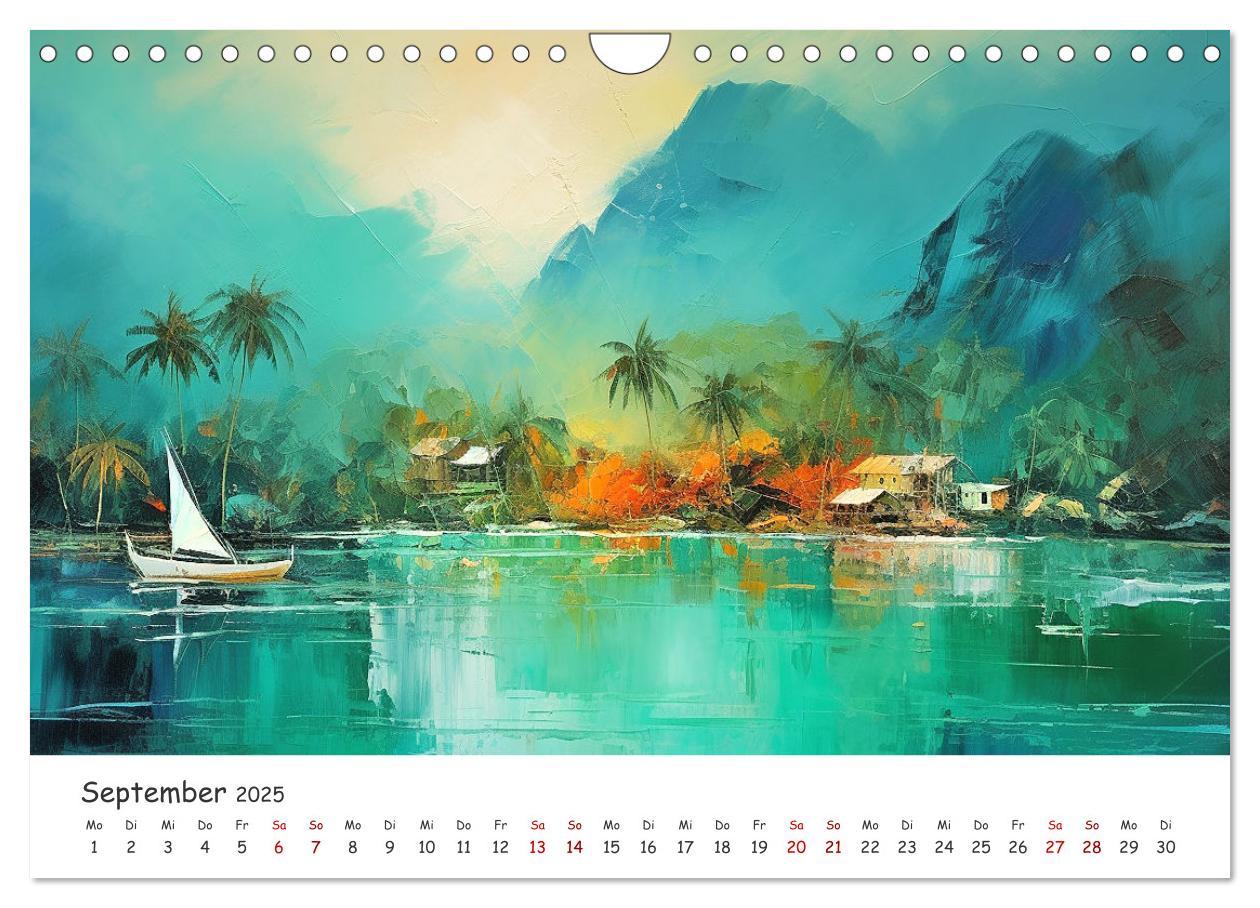 Bild: 9783457143452 | Karibisches Flair (Wandkalender 2025 DIN A4 quer), CALVENDO...