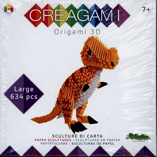 Cover: 8032591787352 | CREAGAMI - Origami 3D T-Rex 634 Teile | Origami 3D Large | Stück