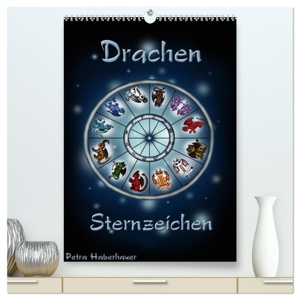 Cover: 9783383491689 | Drachen-Sternzeichen (hochwertiger Premium Wandkalender 2024 DIN A2...