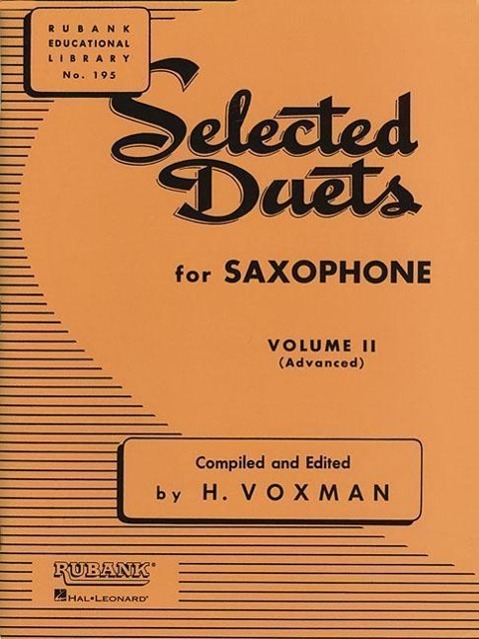 Cover: 73999709704 | Selected Duets for Saxophone | Volume 2 - Advanced | H. Voxman | Buch
