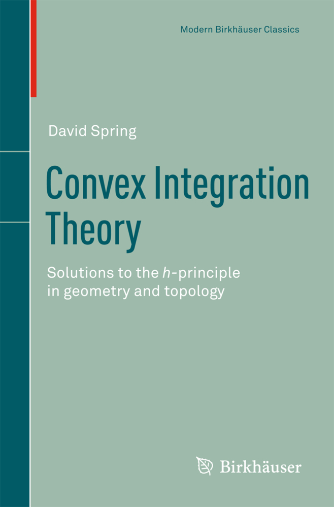 Cover: 9783034800594 | Convex Integration Theory | David Spring | Taschenbuch | VIII | 2010